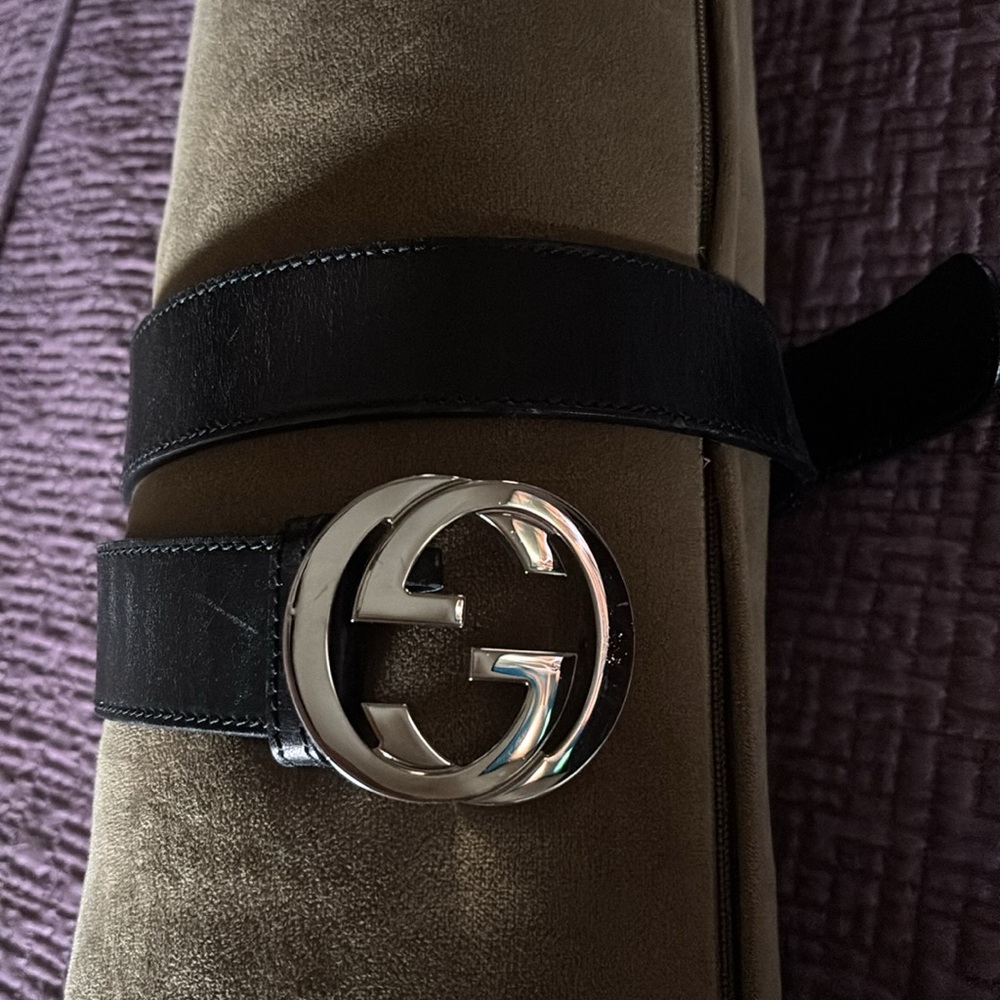 Gucci Black Leather Belt - Picture 6 of 12